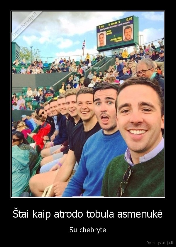 Štai kaip atrodo tobula asmenukė - Su chebryte. 