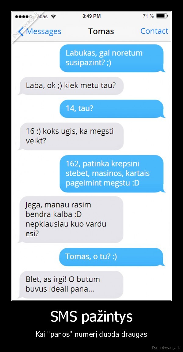 SMS pažintys - Kai 