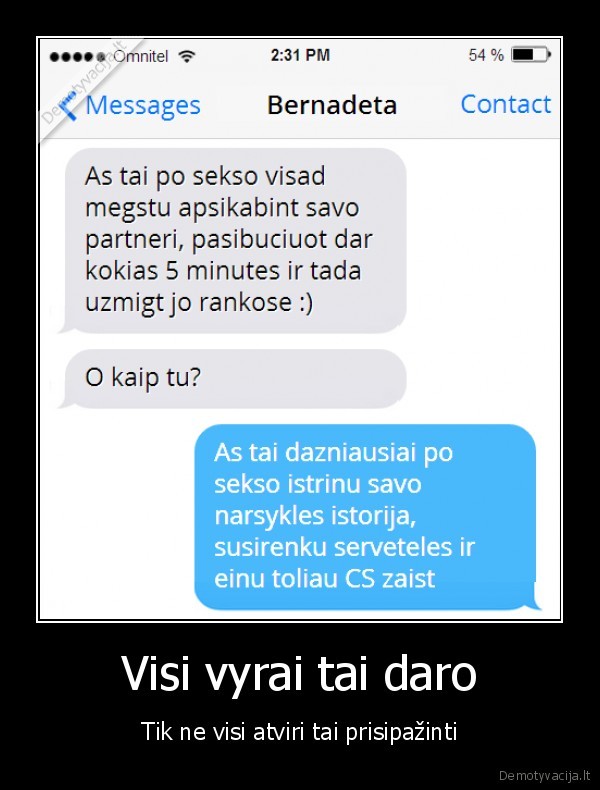 Visi vyrai tai daro - Tik ne visi atviri tai prisipažinti. 