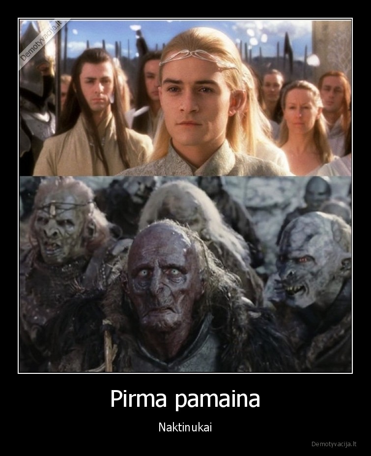 Pirma pamaina - Naktinukai. 