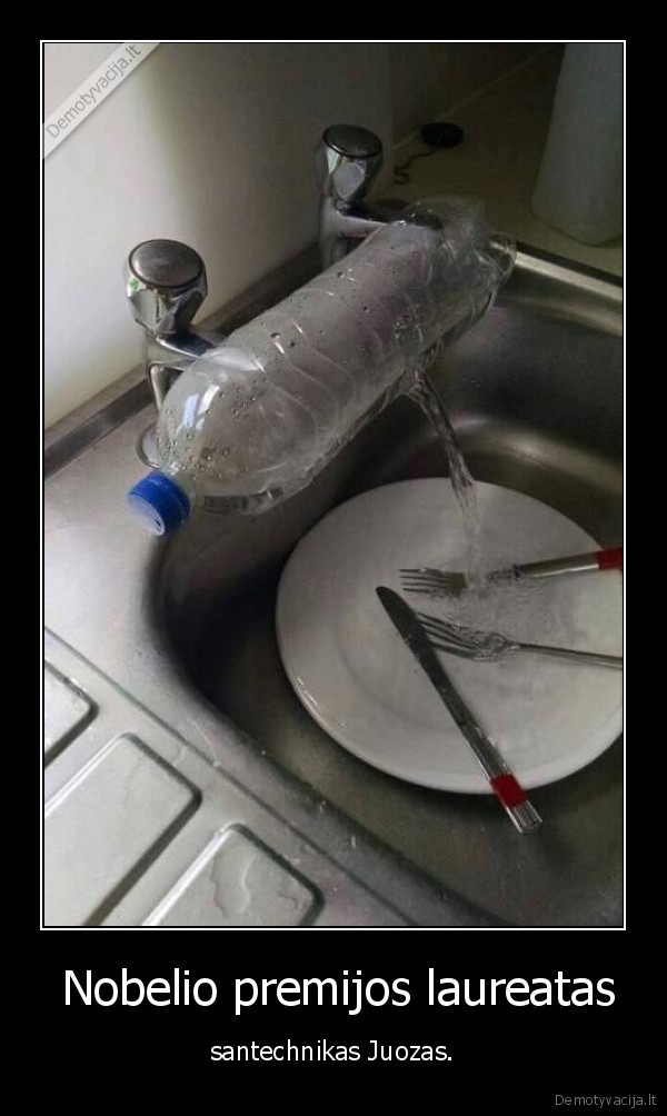  Nobelio premijos laureatas - santechnikas Juozas.. 