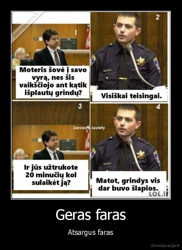 Geras faras - Atsargus faras. 