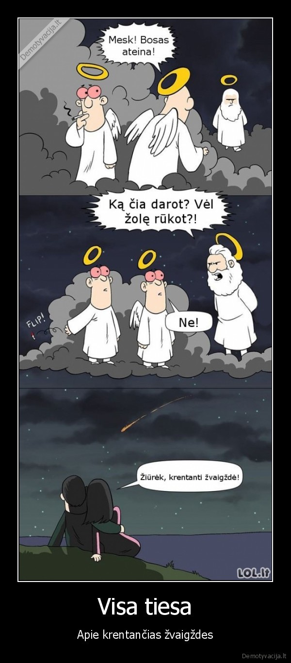 Visa tiesa - Apie krentančias žvaigždes. 