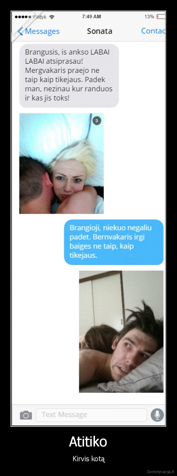 Atitiko - Kirvis kotą. 