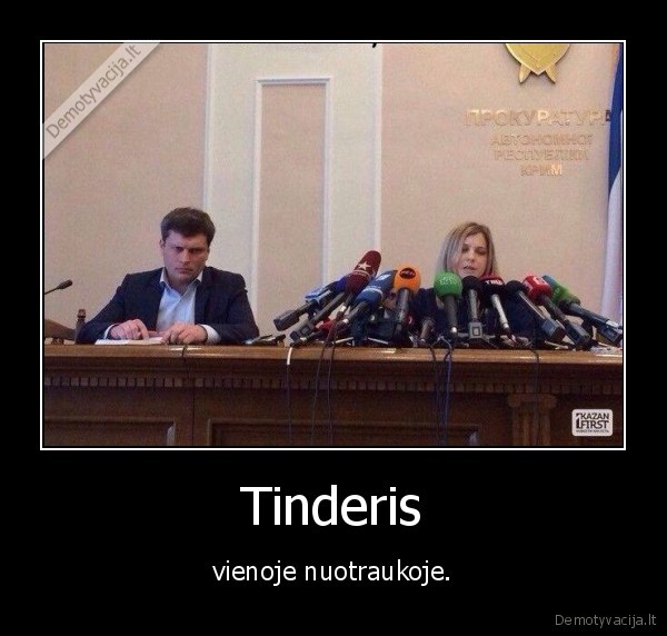 Tinderis - vienoje nuotraukoje.. 