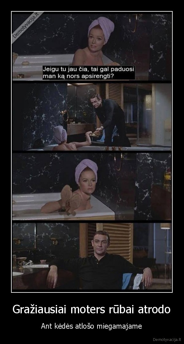 Gražiausiai moters rūbai atrodo - Ant kėdės atlošo miegamajame. 