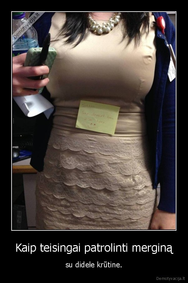 Kaip teisingai patrolinti merginą - su didele krūtine.. 