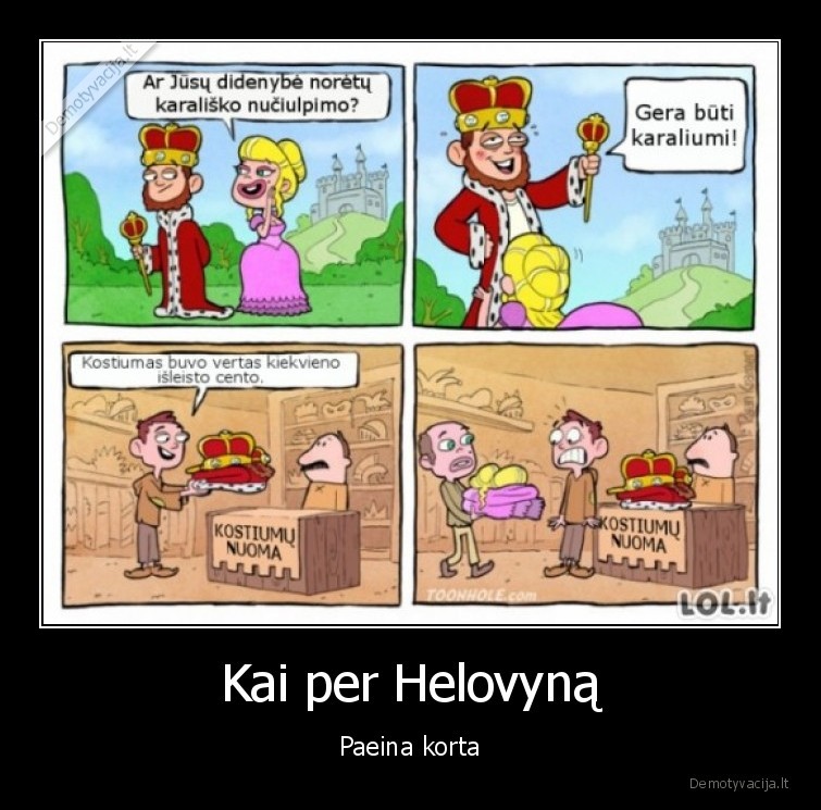 Kai per Helovyną - Paeina korta. 