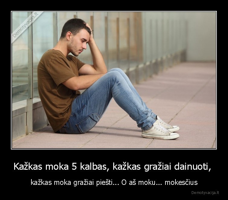 Kažkas moka 5 kalbas, kažkas gražiai dainuoti,  - kažkas moka gražiai piešti... O aš moku... mokesčius. 