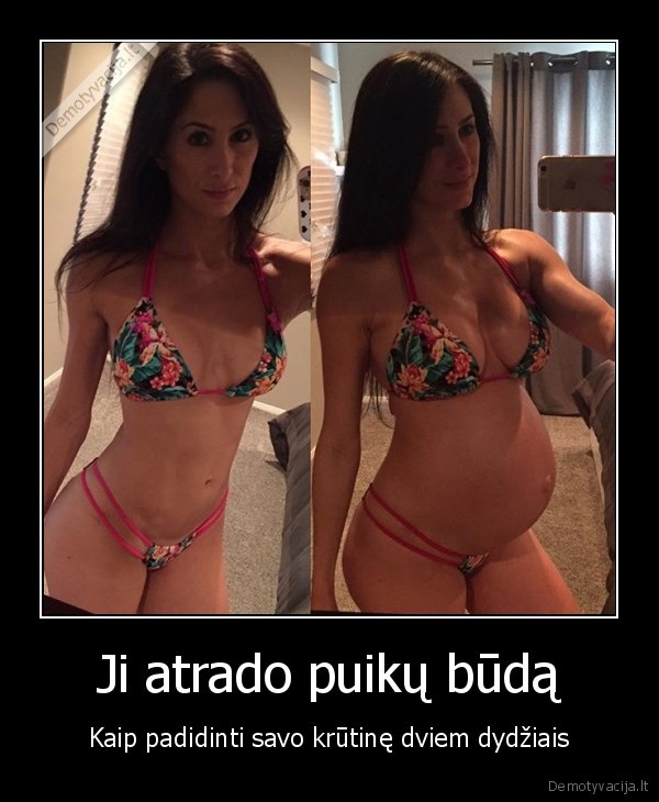 Ji atrado puikų būdą - Kaip padidinti savo krūtinę dviem dydžiais. 