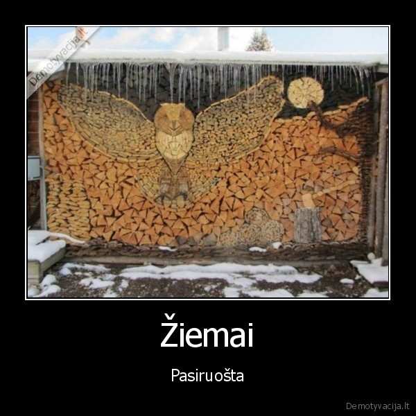 Žiemai - Pasiruošta. 