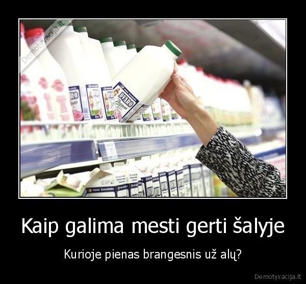 Kaip galima mesti gerti šalyje - Kurioje pienas brangesnis už alų?. 