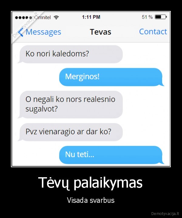 Tėvų palaikymas - Visada svarbus. 