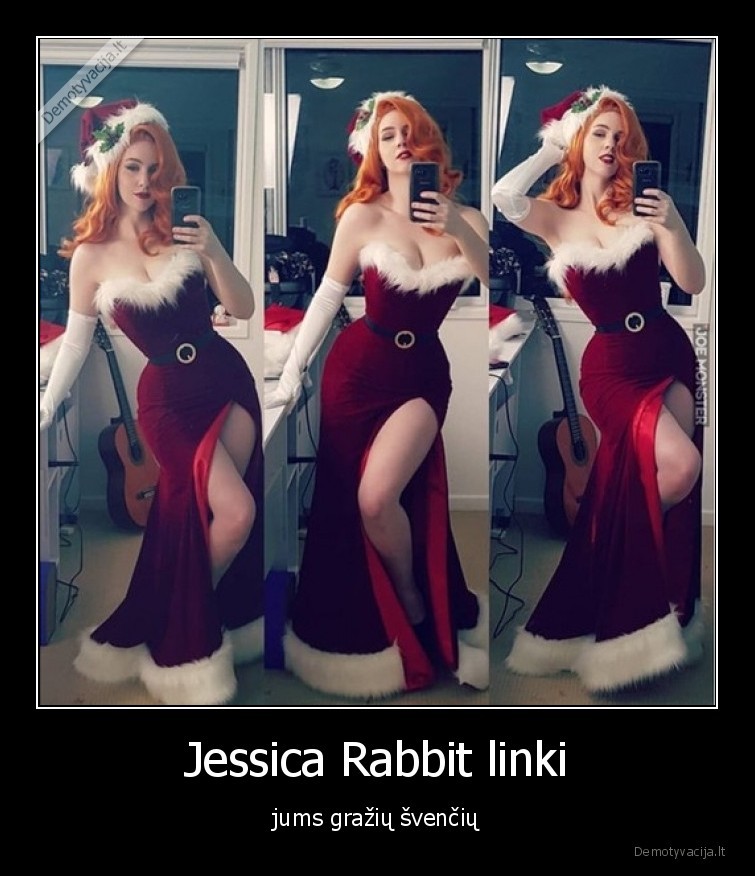 Jessica Rabbit linki - jums gražių švenčių. 
