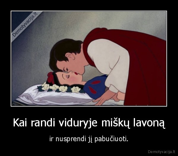 Kai randi viduryje miškų lavoną - ir nusprendi jį pabučiuoti.. 