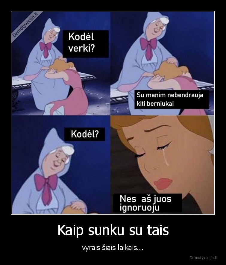 Kaip sunku su tais - vyrais šiais laikais.... 