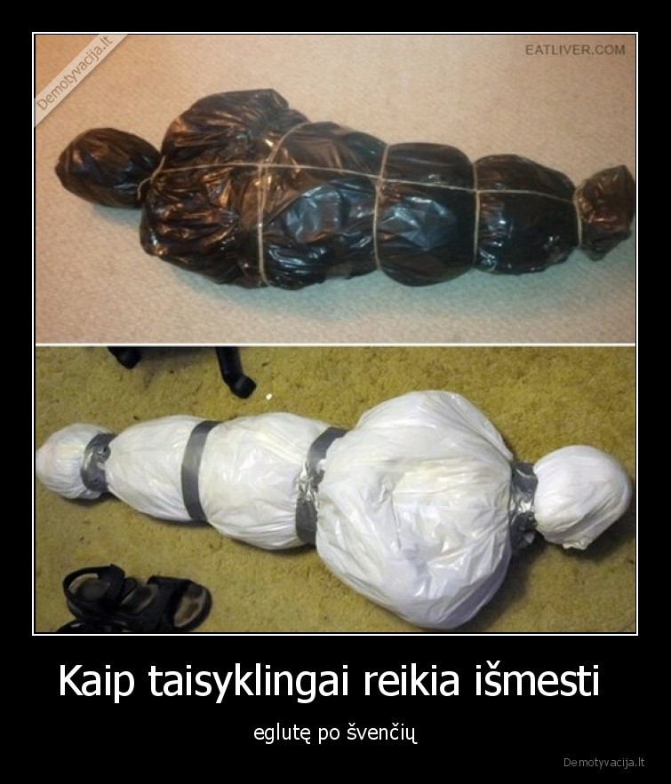 Kaip taisyklingai reikia išmesti  - eglutę po švenčių. 