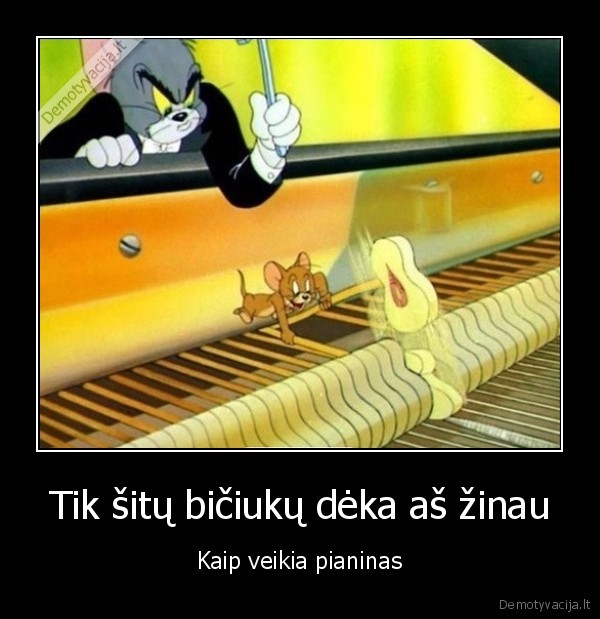 Tik šitų bičiukų dėka aš žinau - Kaip veikia pianinas. 