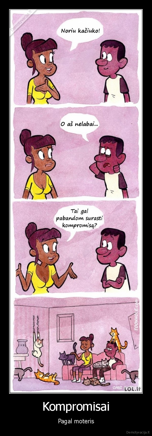 Kompromisai - Pagal moteris. 