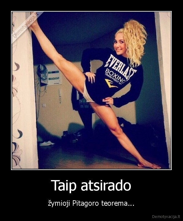 Taip atsirado - žymioji Pitagoro teorema.... 