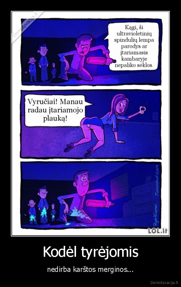 Kodėl tyrėjomis - nedirba karštos merginos.... 