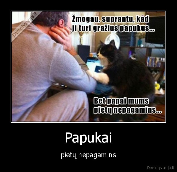 Papukai - pietų nepagamins. 