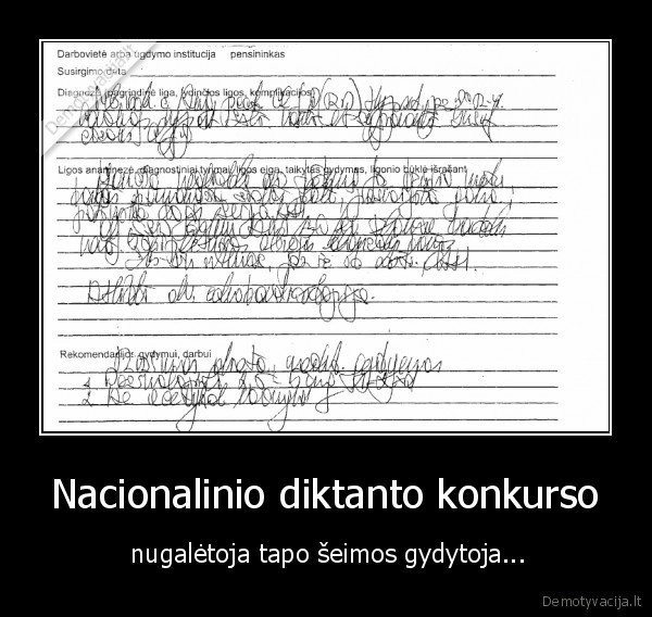 Nacionalinio diktanto konkurso -  nugalėtoja tapo šeimos gydytoja.... 