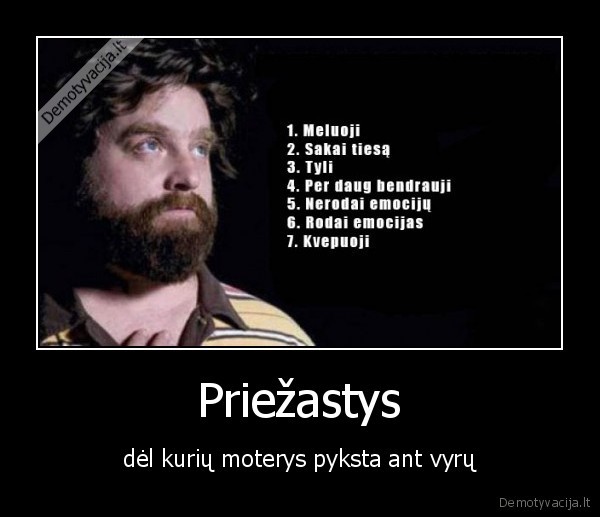Priežastys - dėl kurių moterys pyksta ant vyrų. 
