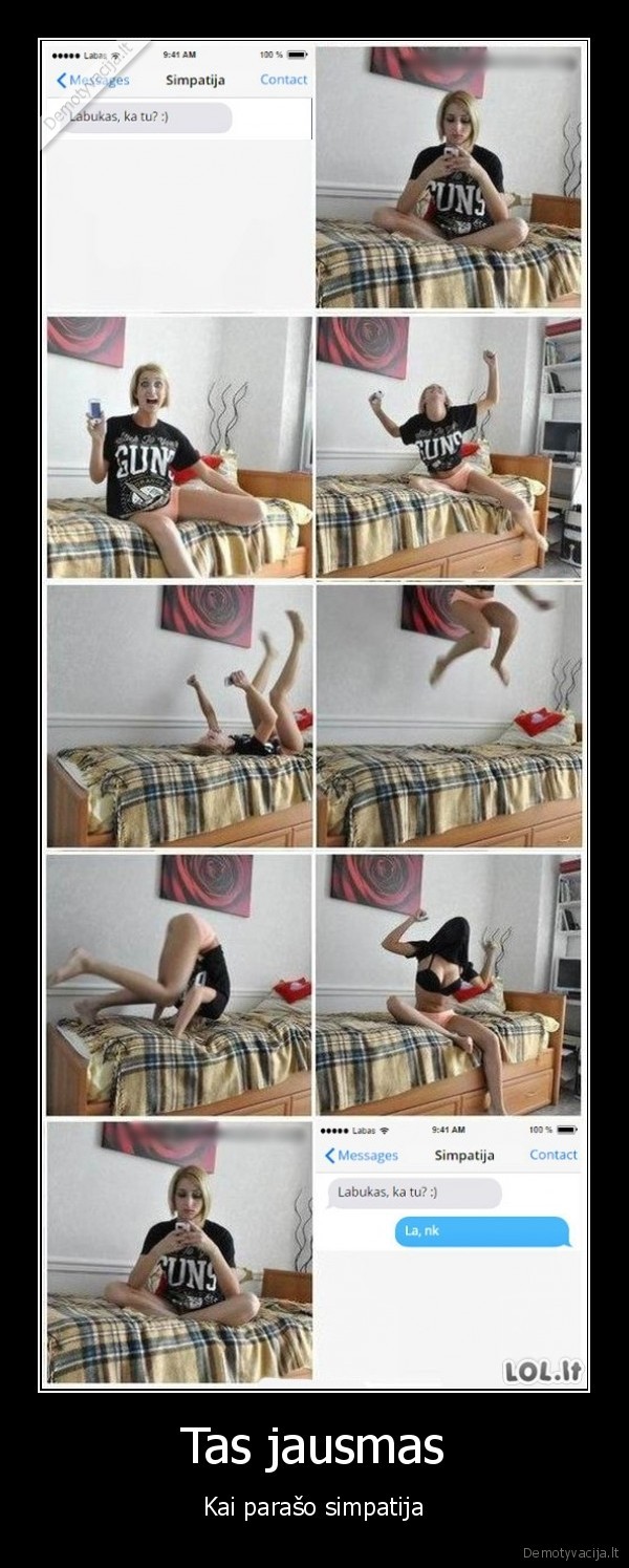 Tas jausmas - Kai parašo simpatija. 