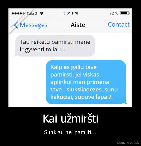 Kai užmiršti - Sunkiau nei pamilti.... 