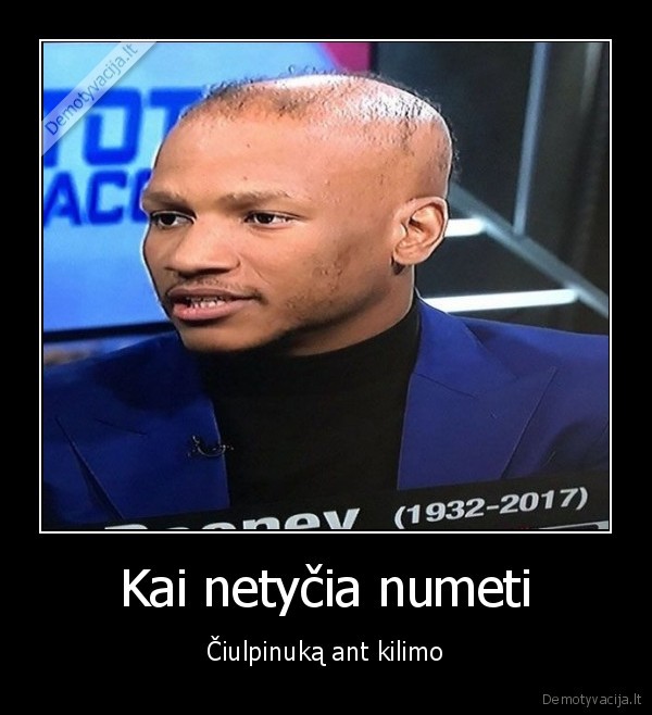 Kai netyčia numeti - Čiulpinuką ant kilimo. 