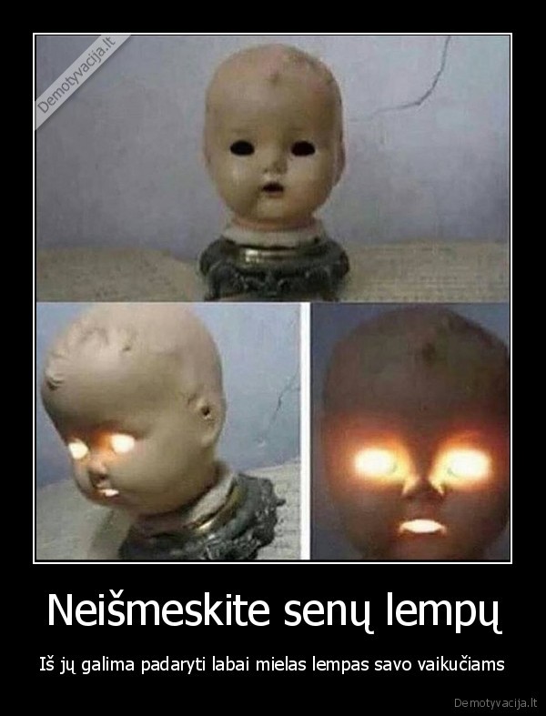 Neišmeskite senų lempų - Iš jų galima padaryti labai mielas lempas savo vaikučiams. 