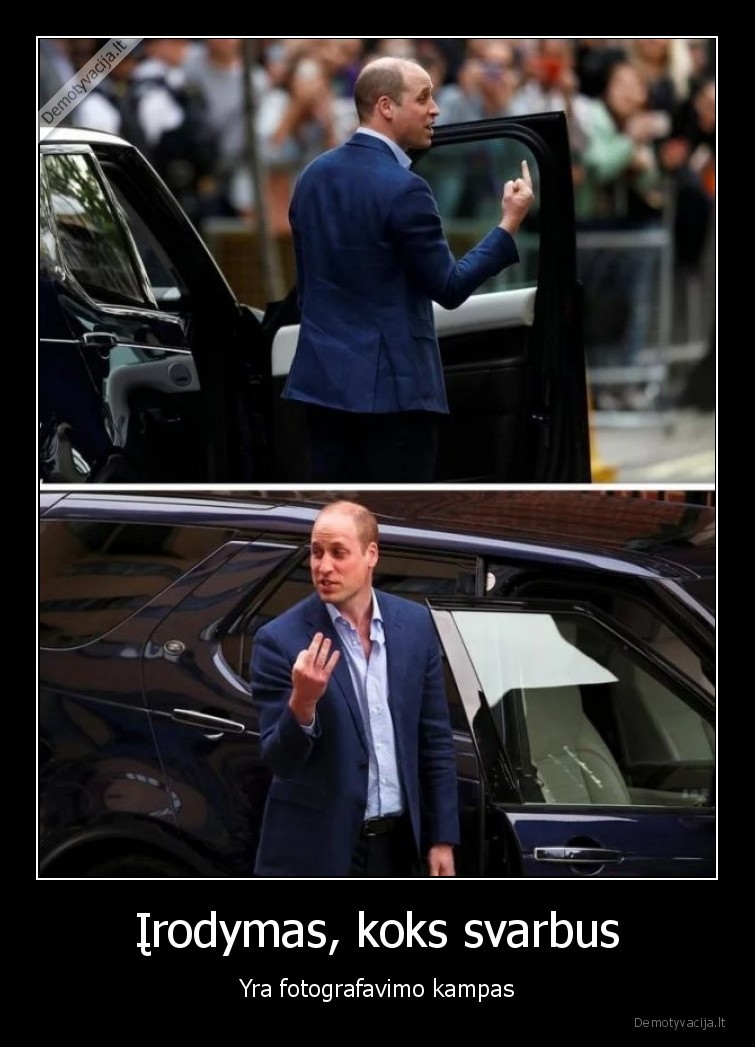 Įrodymas, koks svarbus - Yra fotografavimo kampas. 