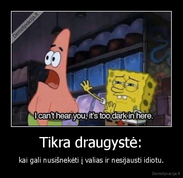 Tikra draugystė: - kai gali nusišnekėti į valias ir nesijausti idiotu.. 