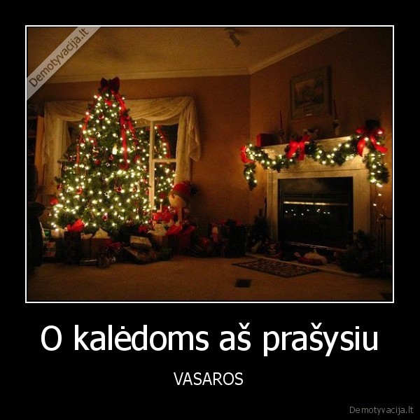 O kalėdoms aš prašysiu - VASAROS. 