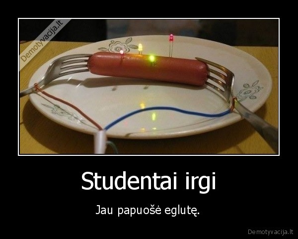 Studentai irgi - Jau papuošė eglutę.. 